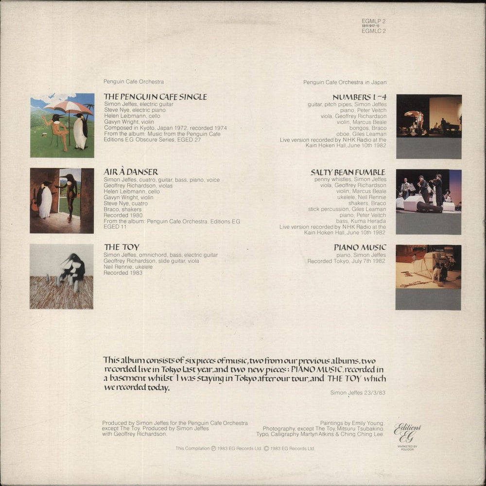 Penguin Cafe Orchestra The Penguin Cafe Orchestra Mini Album UK vinyl LP album (LP record)