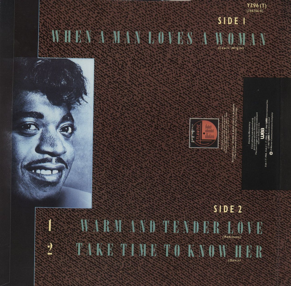 Percy Sledge When A Man Loves A Woman UK 12" vinyl single (12 inch record / Maxi-single)