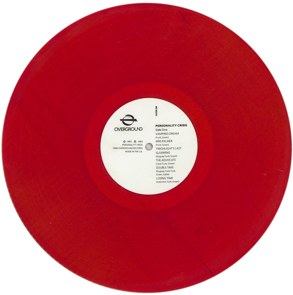 Personality Crisis Creatures For Awhile - Red Vinyl UK vinyl LP album (LP record) 9I5LPCR866591