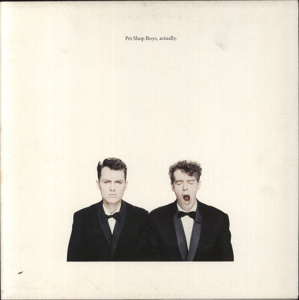 Pet Shop Boys Actually - EX UK vinyl LP album (LP record) PCSD104