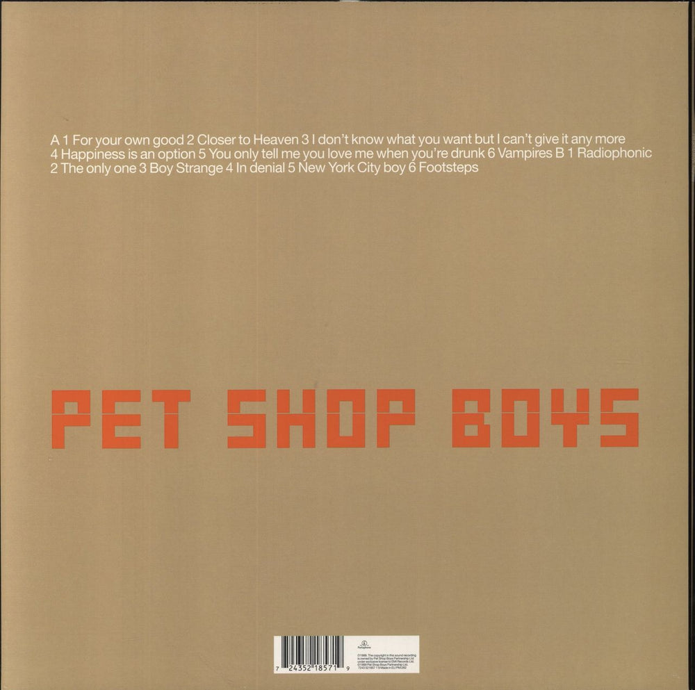 Pet Shop Boys Nightlife - New Old Stock UK vinyl LP album (LP record) 724352185719