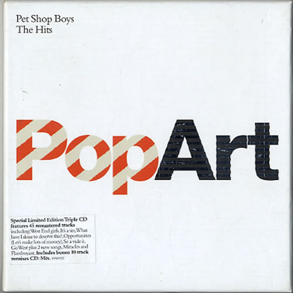 Pet Shop Boys PopArt - The Hits - Sealed UK 3-CD album set (Triple CD) 5950932