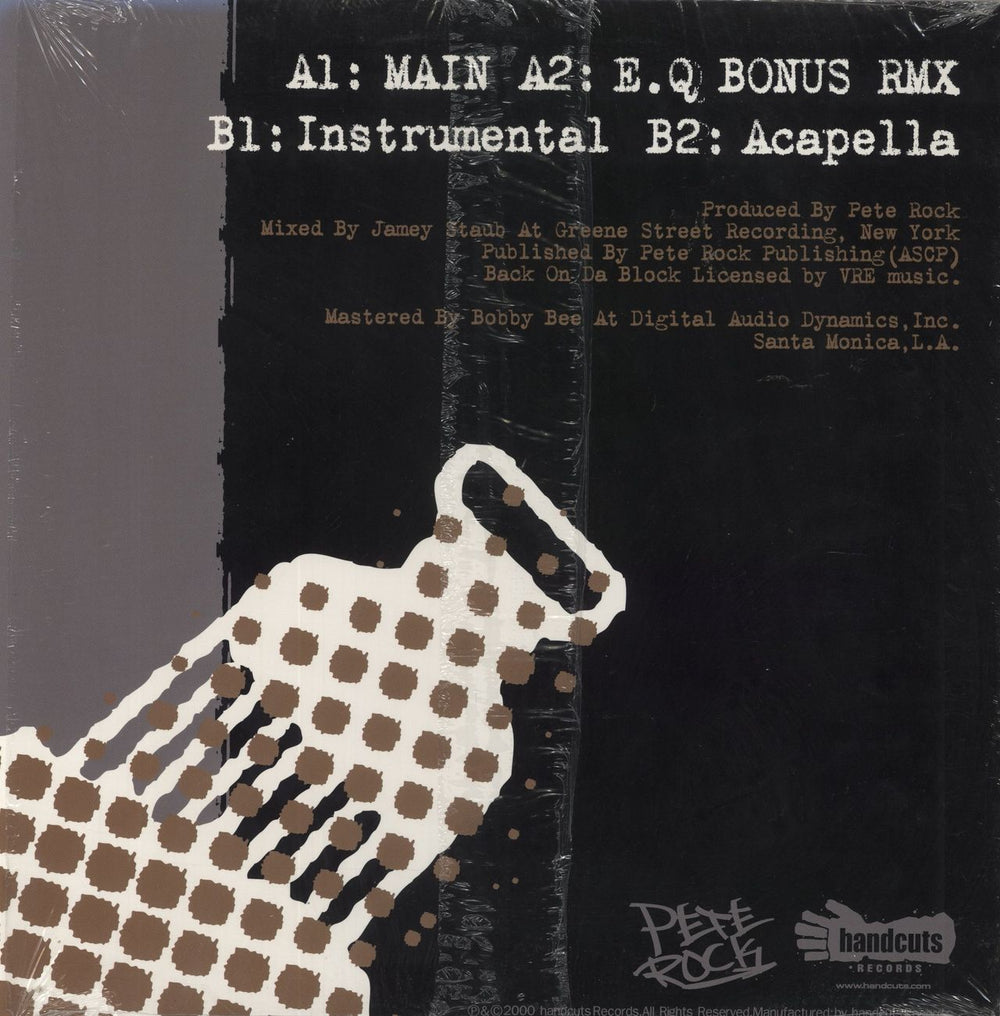 Pete Block Back On Da Block Japanese 12" vinyl single (12 inch record / Maxi-single)