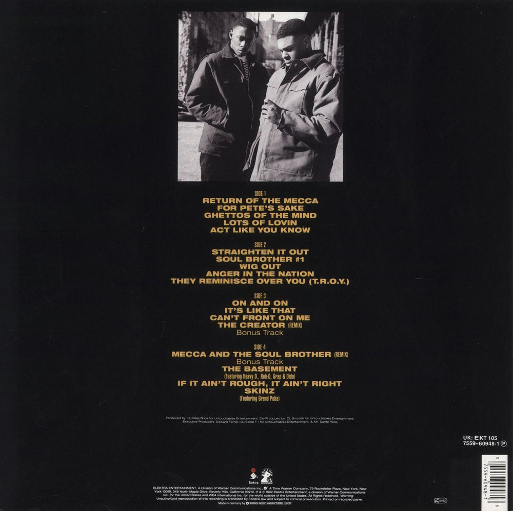 Pete Rock Mecca And The Soul Brother UK 2-LP vinyl record set (Double LP Album)