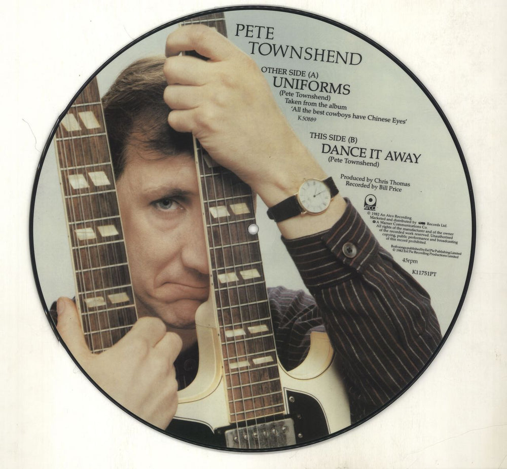 Pete Townshend Uniforms UK 12" vinyl picture disc (12 inch picture record) TOW2PUN34295