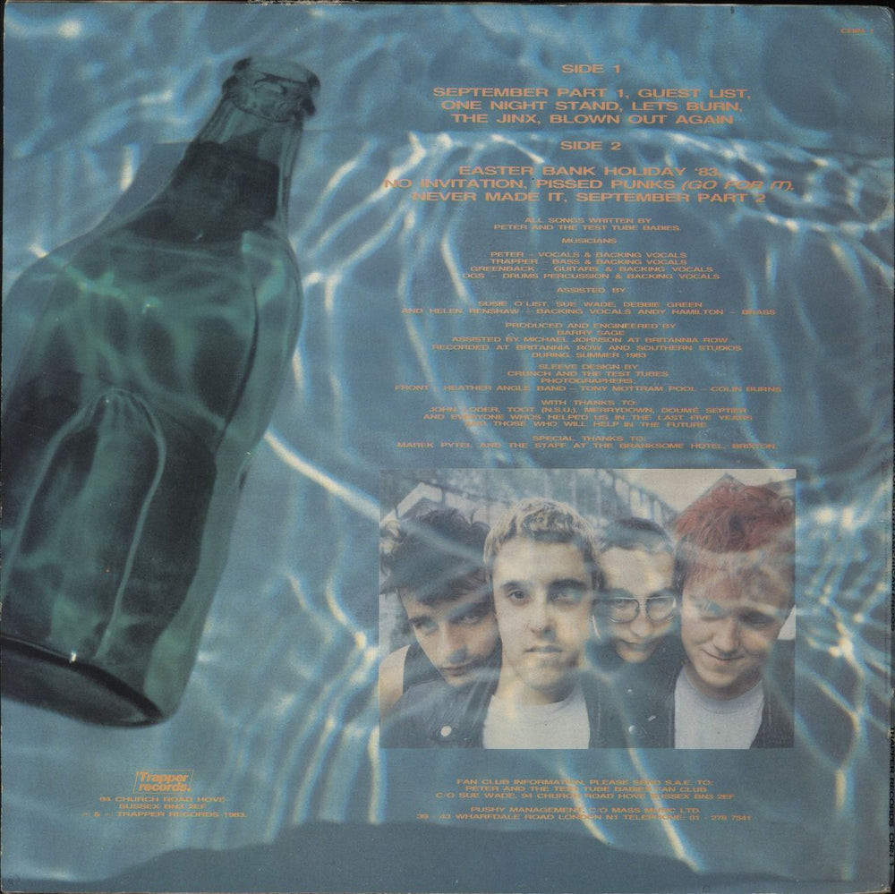 Peter & The Test Tube Babies The Mating Sounds Of South American Frogs - EX UK vinyl LP album (LP record)