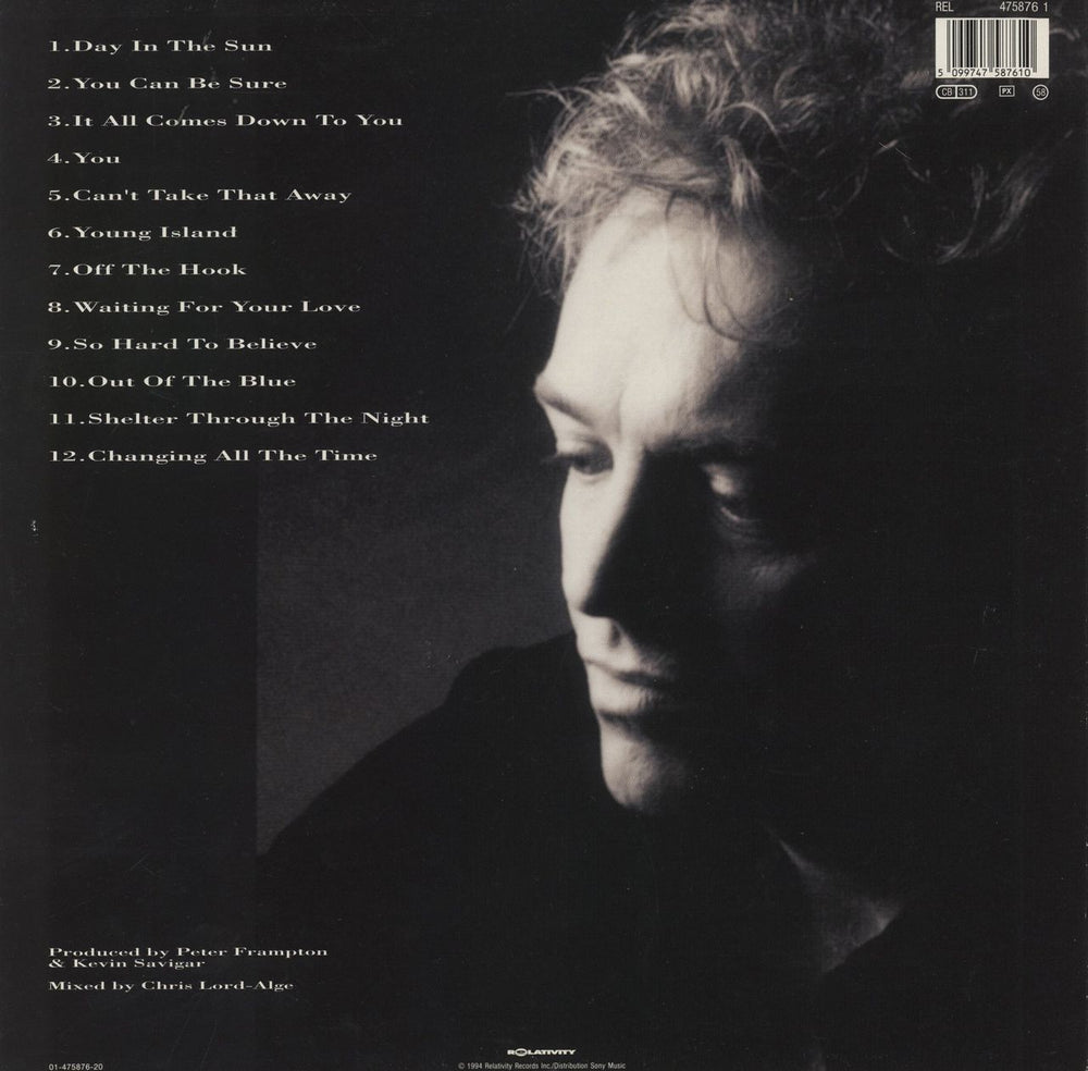 Peter Frampton Day In The Sun UK Promo vinyl LP album (LP record) 5099747587610