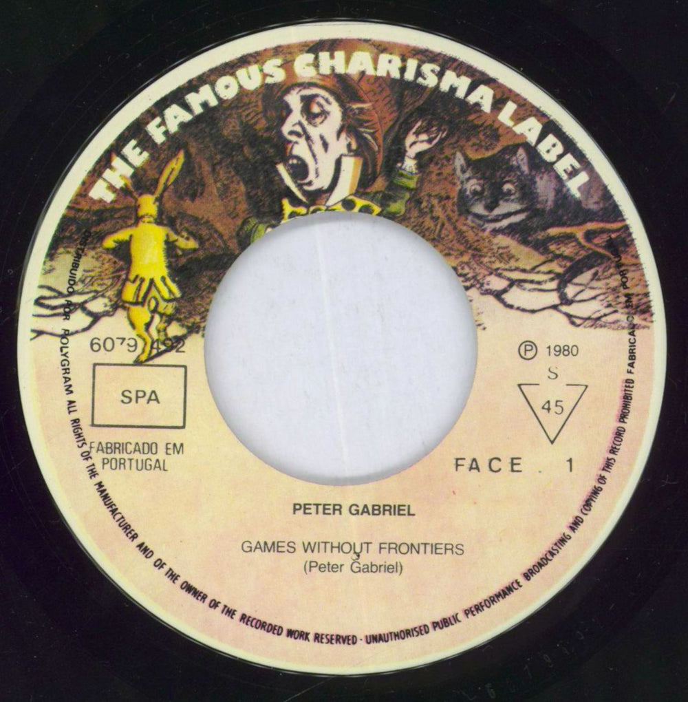 Peter Gabriel Games Without Frontiers Portugese 7" vinyl single (7 inch record / 45) GAB07GA831378