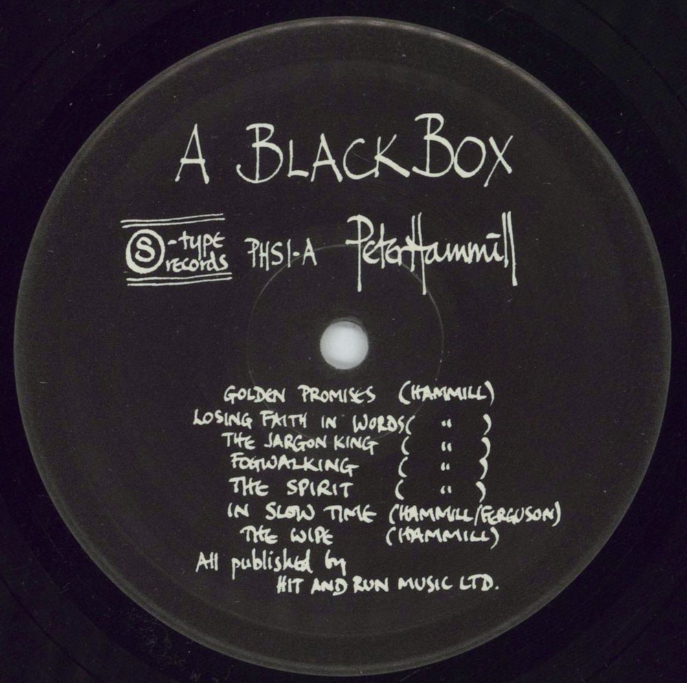 Peter Hammill A Black Box UK vinyl LP album (LP record) HMLLPAB133537