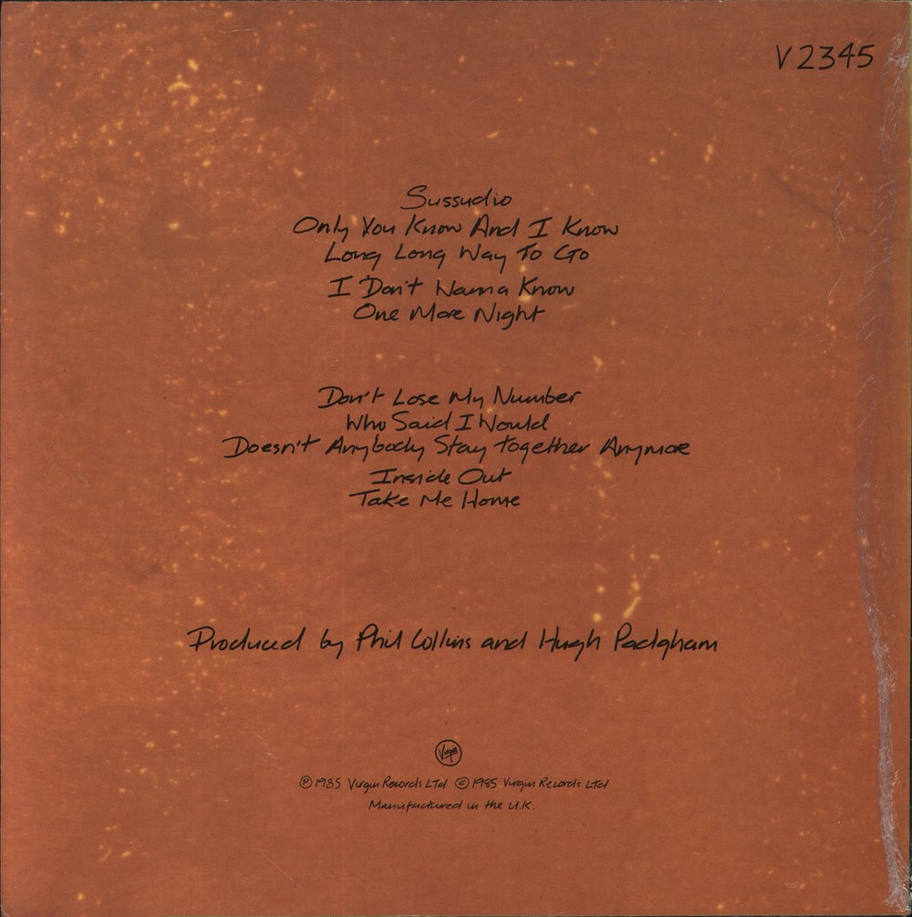 Phil Collins No Jacket Required - Shrink UK vinyl LP album (LP record) 5012981234515