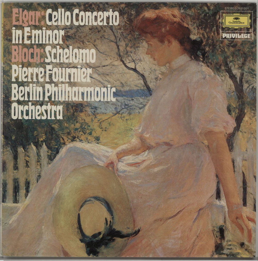 Pierre Fournier Elgar: Cello Concerto in E Minor / Bloch: Schelomo UK vinyl LP album (LP record) 2535201