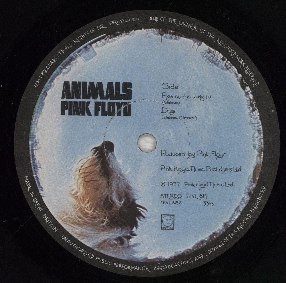 Pink Floyd Animals - 1st - VG UK vinyl LP album (LP record) PINLPAN570482