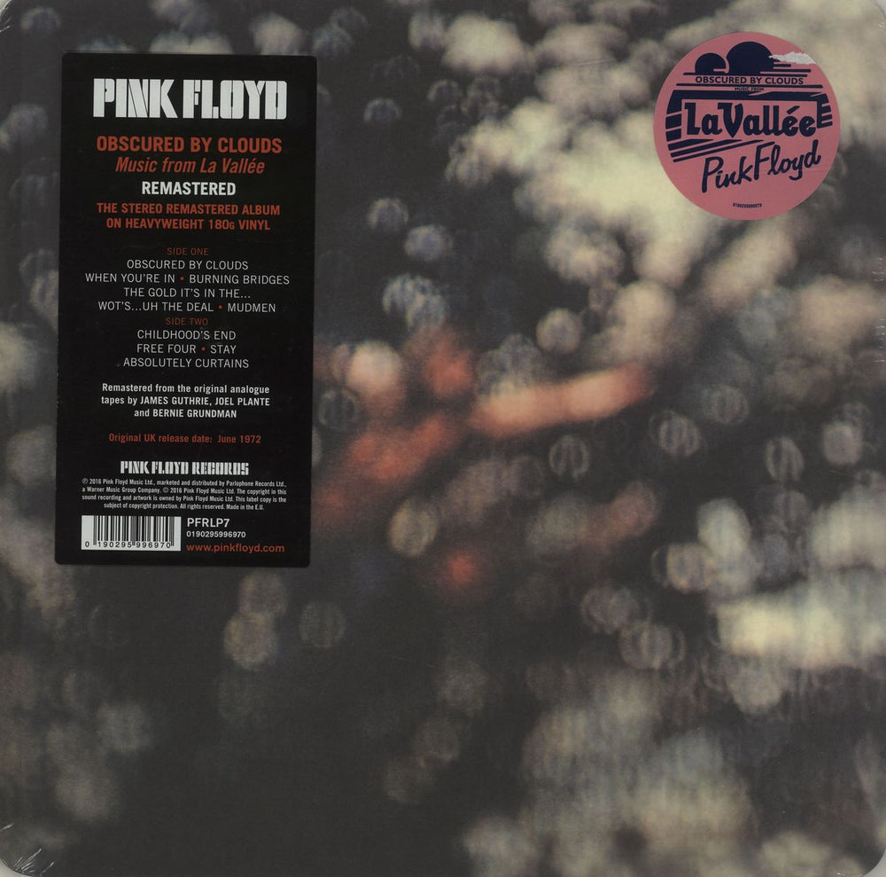 Pink Floyd Obscured By Clouds - Remastered 180 Gram - Sealed UK vinyl LP album (LP record) PFRLP7