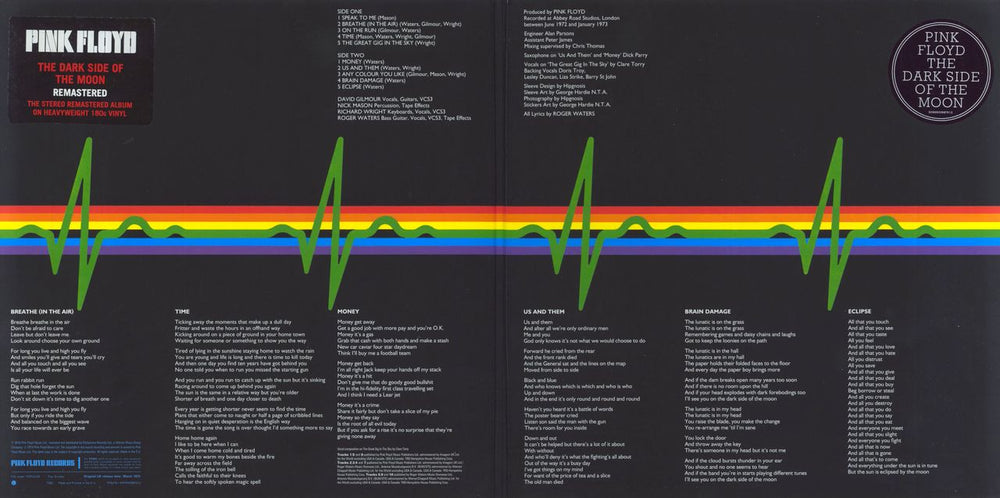 Pink Floyd The Dark Side Of The Moon - 180gm UK vinyl LP album (LP record)