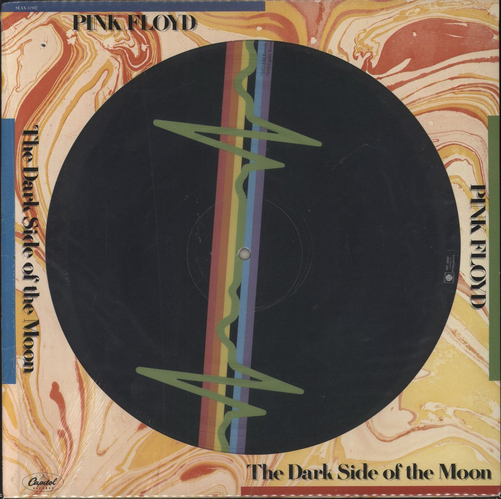 Pink Floyd The Dark Side Of The Moon - shrink US picture disc LP (vinyl picture disc album) SEAX-11902