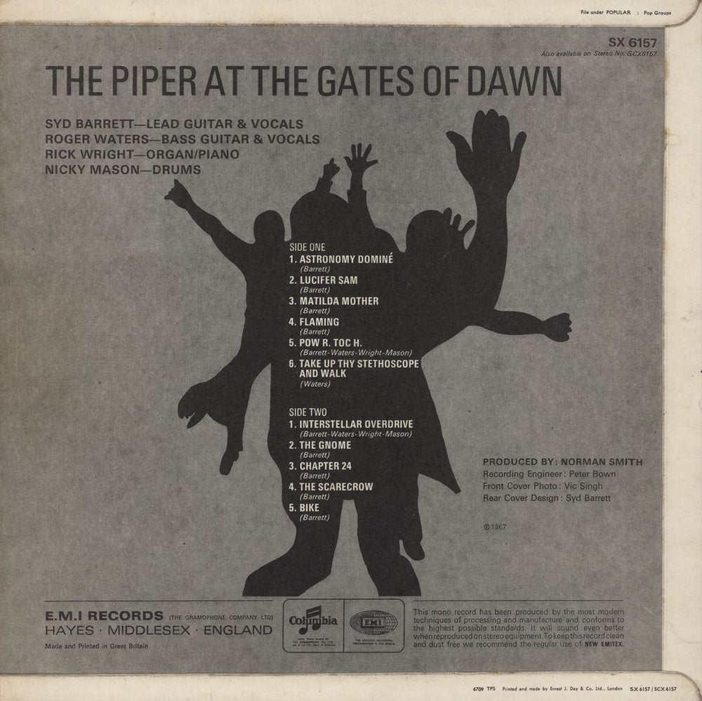 Pink Floyd The Piper At The Gates Of Dawn - 1st (b) - G UK vinyl LP album (LP record)