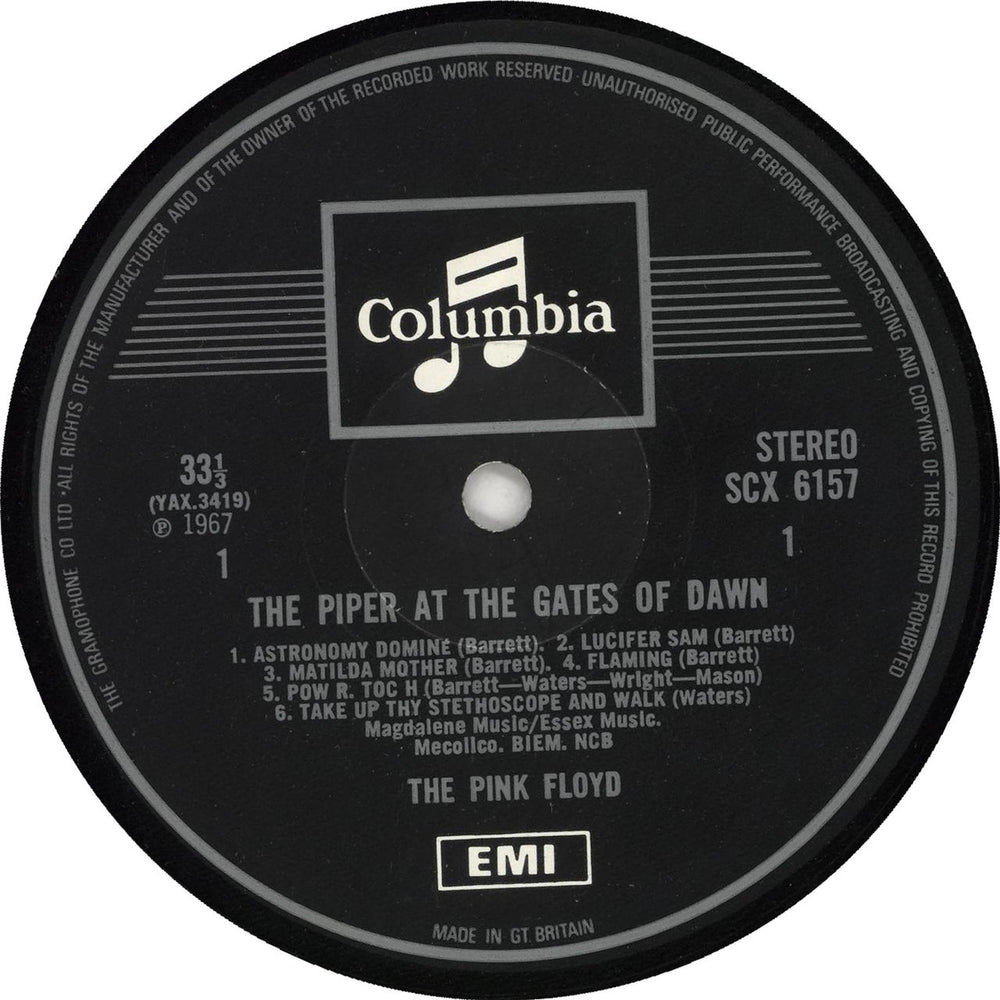 Pink Floyd The Piper At The Gates Of Dawn - 3rd UK vinyl LP album (LP record)