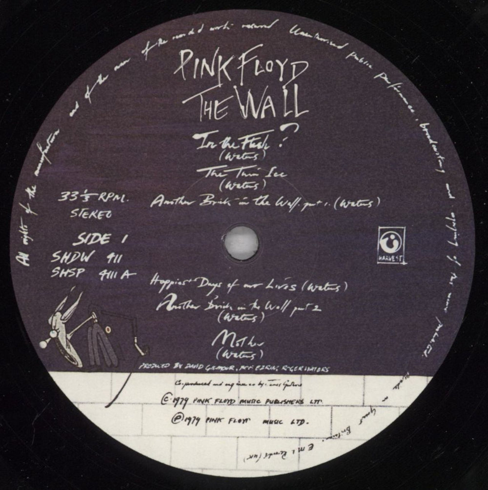 Pink Floyd The Wall - 180 Gram UK 2-LP vinyl record set (Double LP Album) PIN2LTH831979