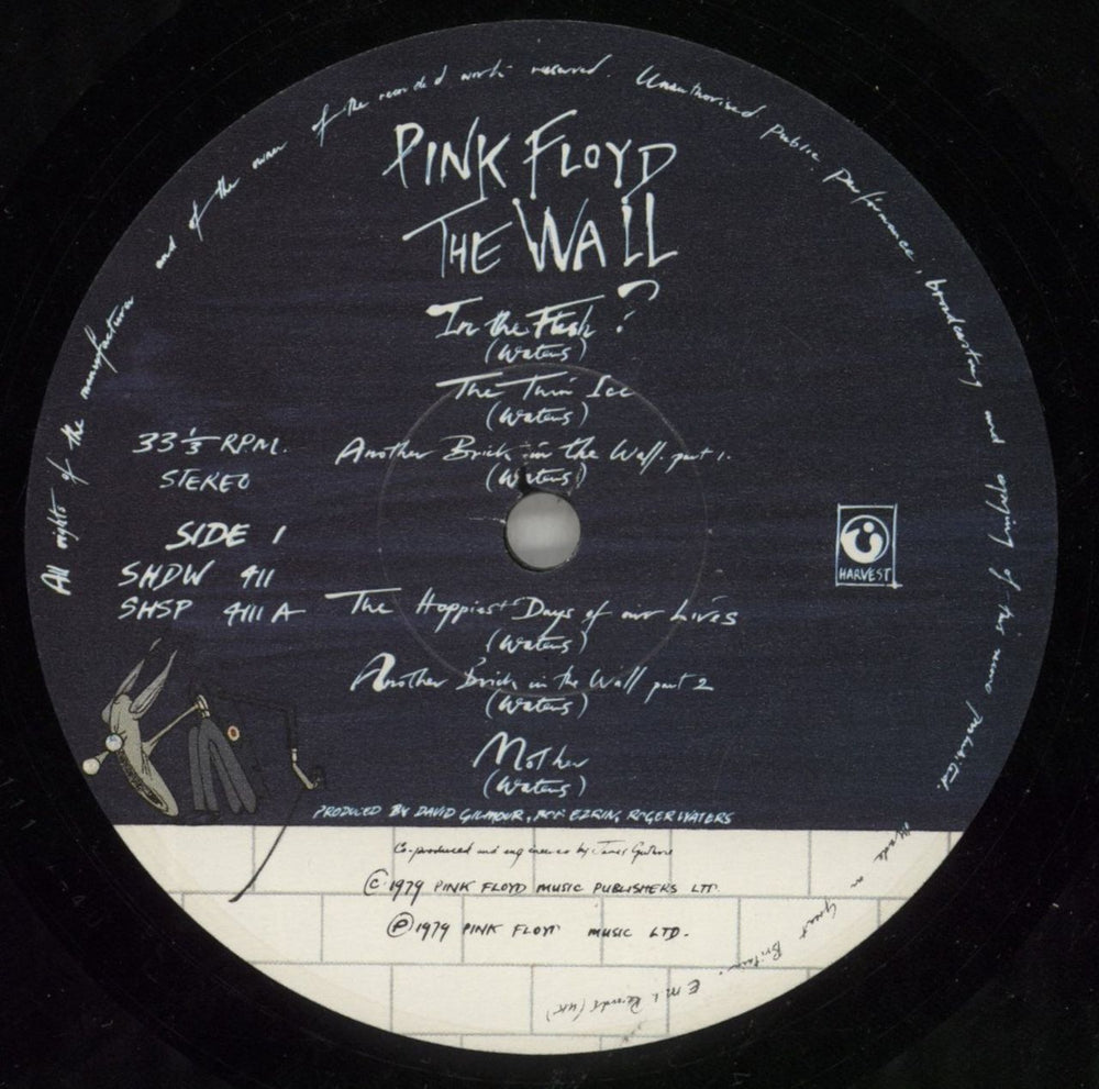 Pink Floyd The Wall - 2nd + Sticker UK 2-LP vinyl record set (Double LP Album) PIN2LTH736014