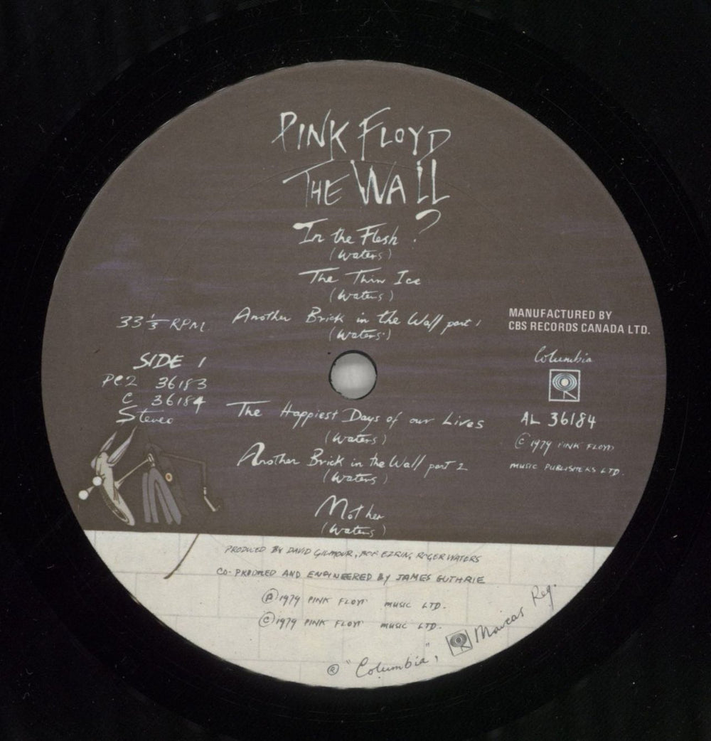Pink Floyd The Wall - Shrink and Stickers Canadian 2-LP vinyl record set (Double LP Album) PIN2LTH864833