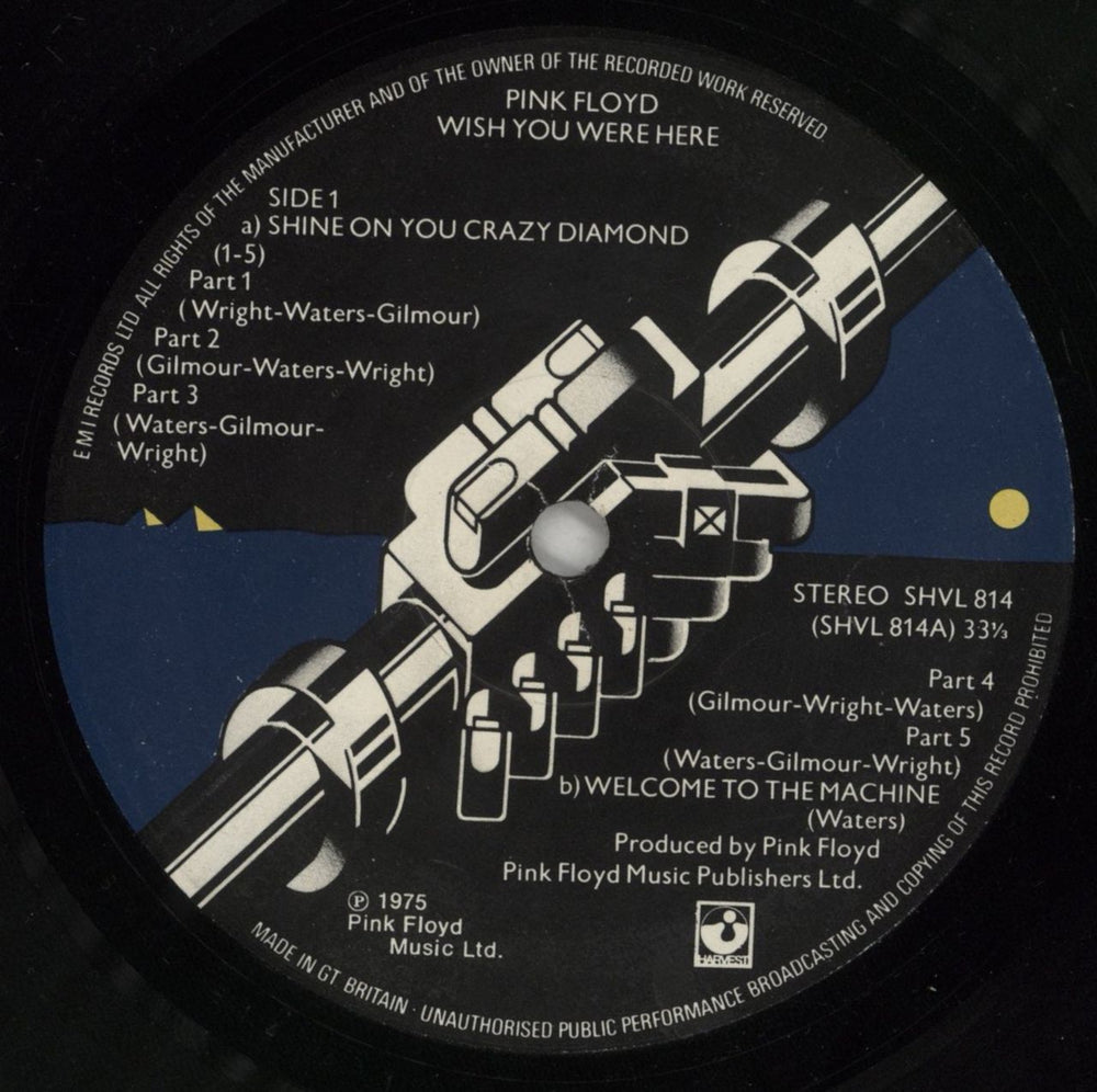 Pink Floyd Wish You Were Here - 1st (A) - Complete - VG UK vinyl LP album (LP record) PINLPWI811534