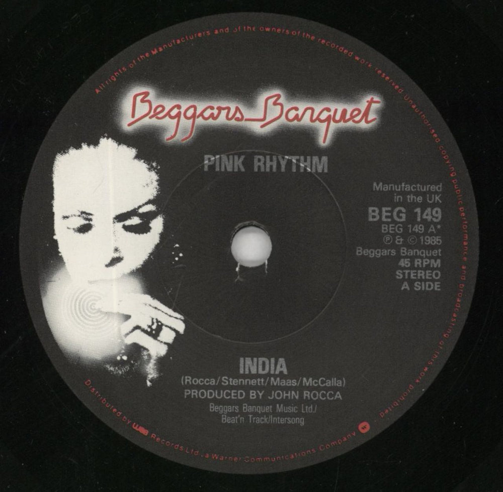 Pink Rhythm India UK 7" vinyl single (7 inch record / 45) PNK07IN196085