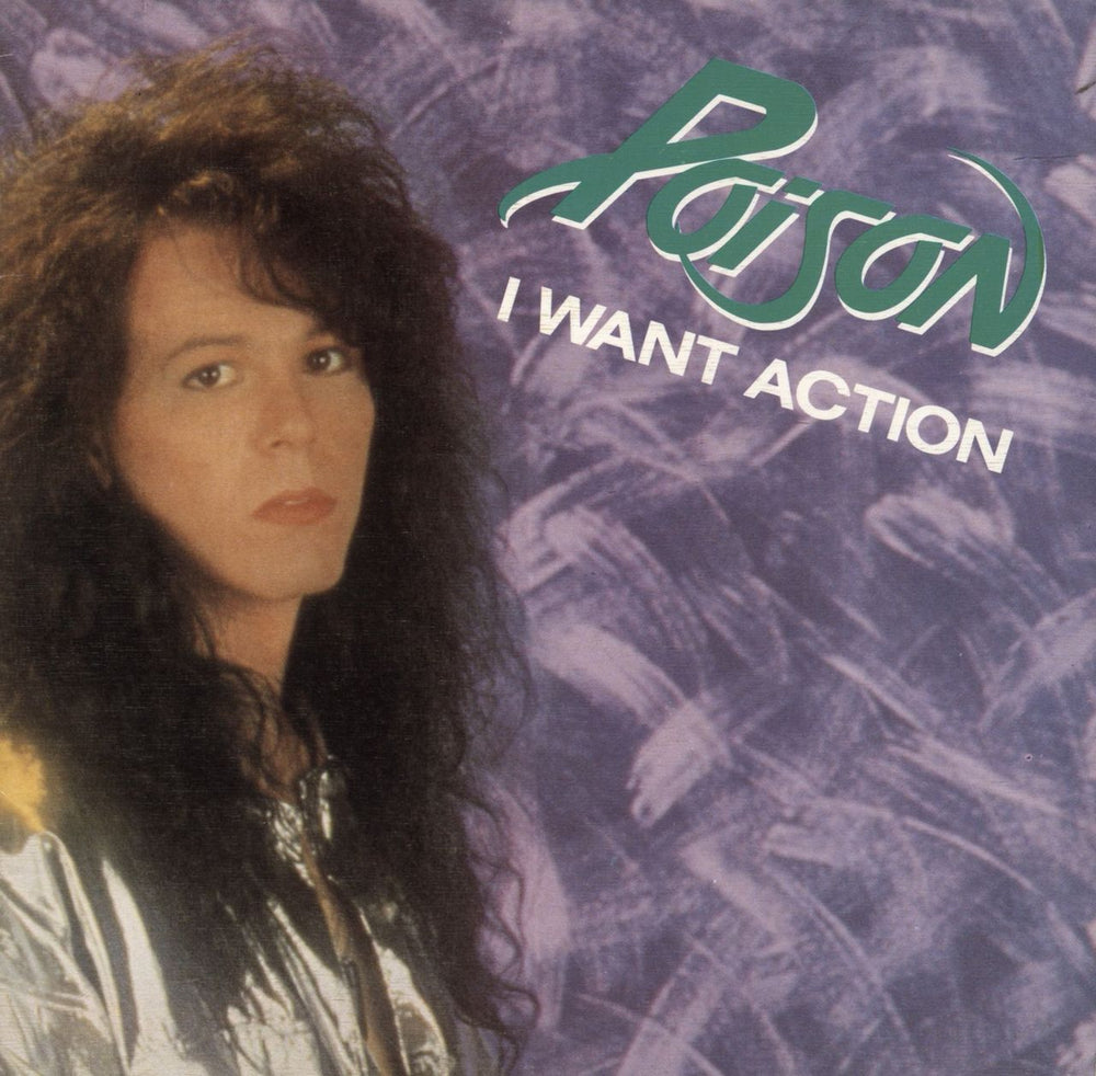 Poison I Want Action Spanish Promo 7" vinyl single (7 inch record / 45) 1D-330