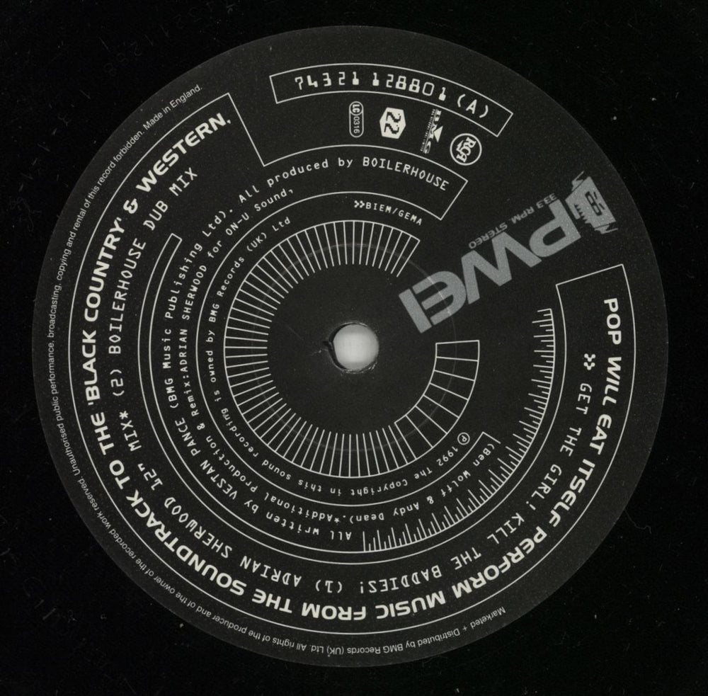 Pop Will Eat Itself Get The Girl! Kill The Baddies!- Promo With Poster & Press Release Flyer UK Promo 12" vinyl single (12 inch record / Maxi-single) PWE12GE870227