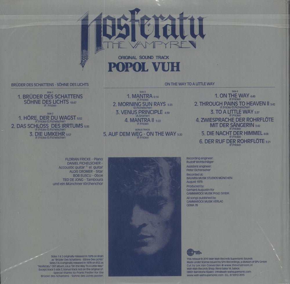 Popol Vuh Nosferatu, The Vampyre - Red vinyl Spanish 2-LP vinyl record set (Double LP Album) 4040824085230