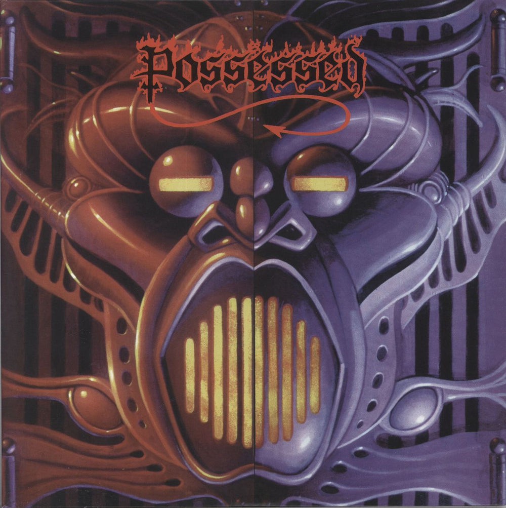 Possessed Beyond The Gates - Red Vinyl UK 2-LP vinyl record set (Double LP Album) BOBV066LP