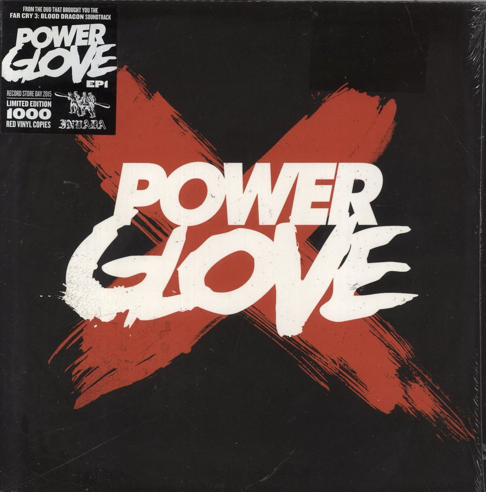 Power Glove EP1 - RSD15 - Red Vinyl + Shrink UK 12" vinyl single (12 inch record / Maxi-single) INV145LP