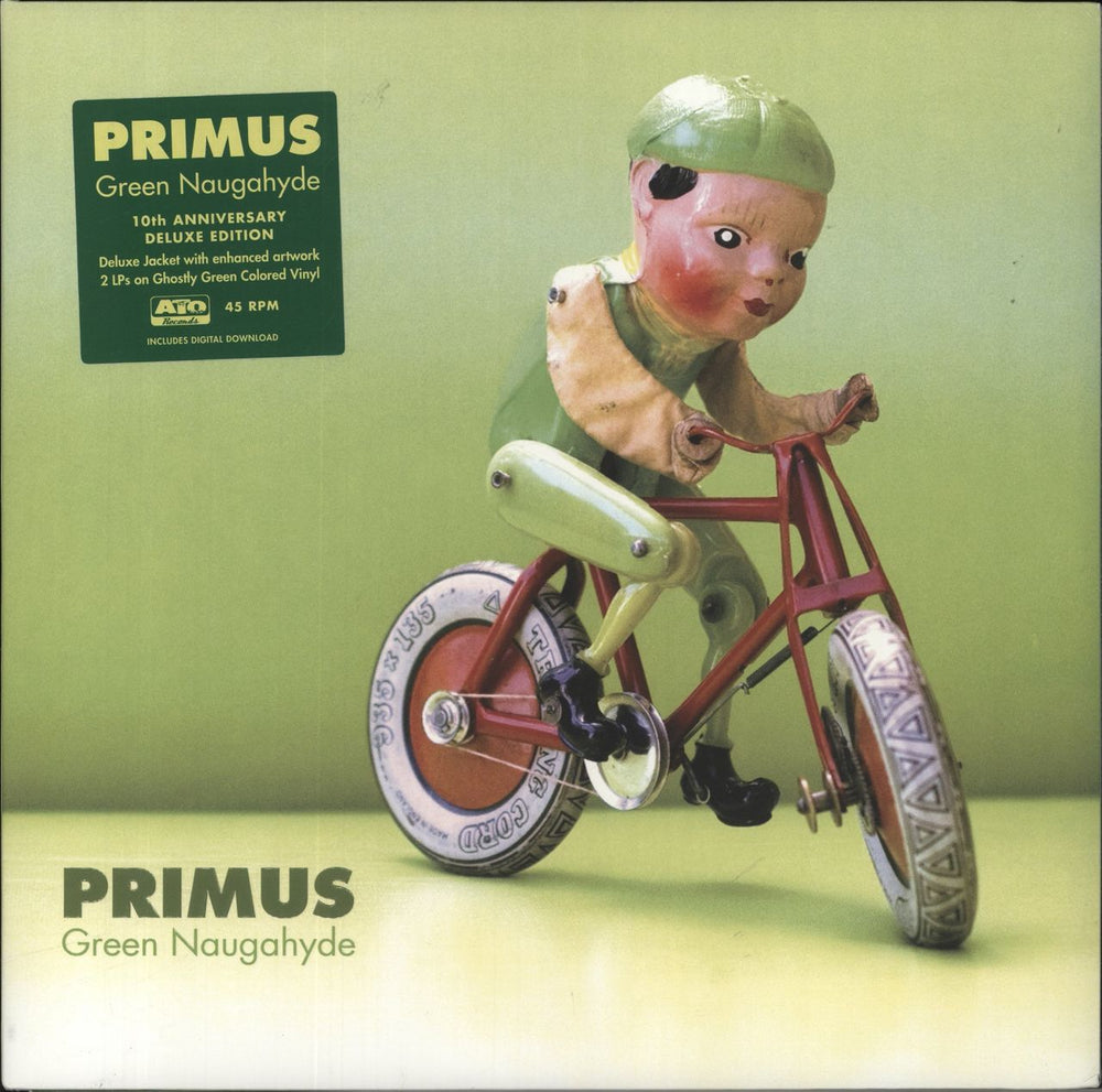 Primus Green Naugahyde - Ghostly Green Vinyl US 2-LP vinyl record set (Double LP Album) ATO0581