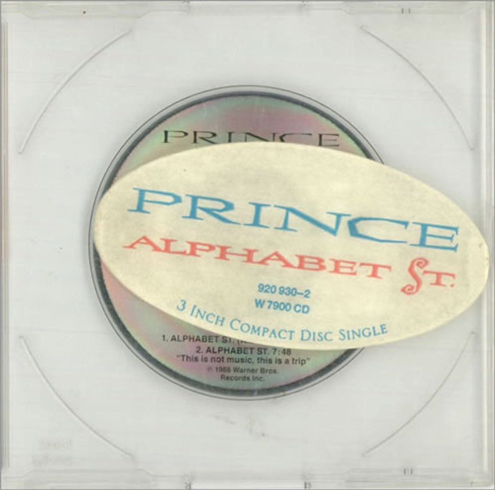 Prince Alphabet Street UK 3" CD single (CD3) W7900CD