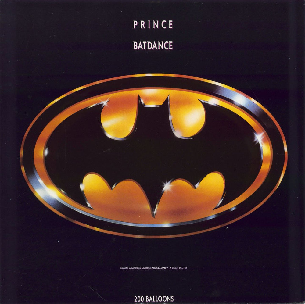 Prince Batdance - UK UK 12" vinyl single (12 inch record / Maxi-single) W2924T