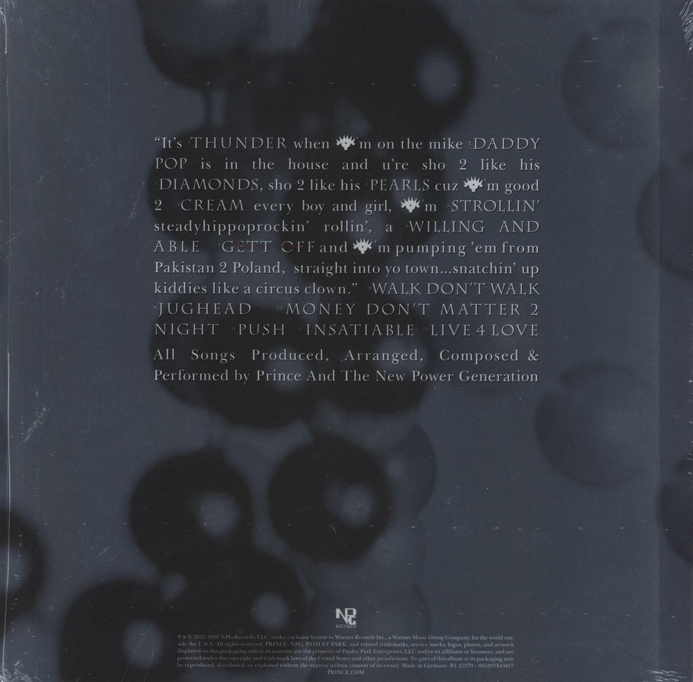 Prince Diamonds And Pearls - Remastered Diamond Clear Vinyl - Shrink & Hype-sticker UK 2-LP vinyl record set (Double LP Album) 603497829286