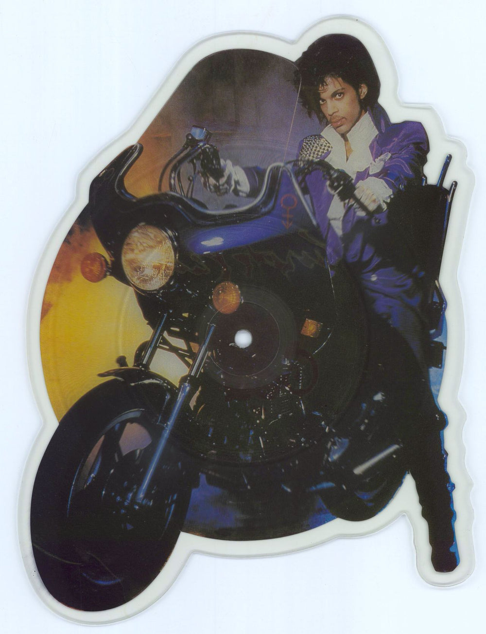 Prince Purple Rain UK shaped picture disc (picture disc vinyl record) W9174P