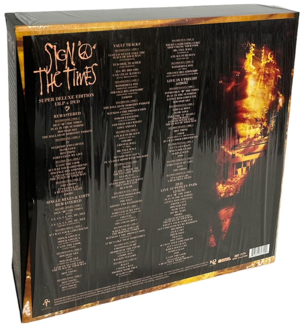 Prince Sign O' The Times - 13LP+DVD - Super Deluxe Edition UK Vinyl Box Set 603497847099