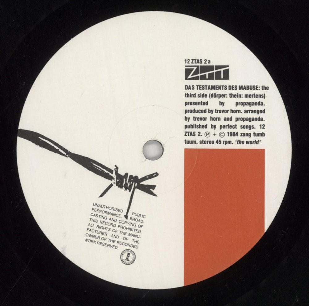 Propaganda Dr Mabuse - Ninth Life UK 12" vinyl single (12 inch record / Maxi-single) PRO12DR10585