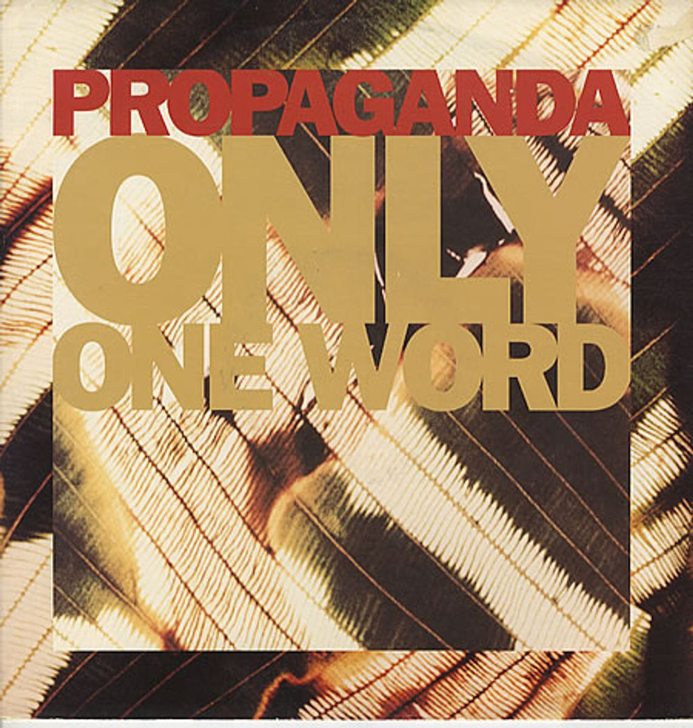 Propaganda Only One Word UK 12" vinyl single (12 inch record / Maxi-single) VST1271