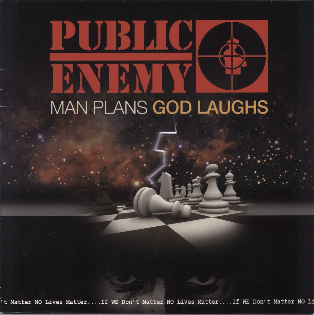 Public Enemy Man Plans God Laughs - EX UK vinyl LP album (LP record) SDER1016L