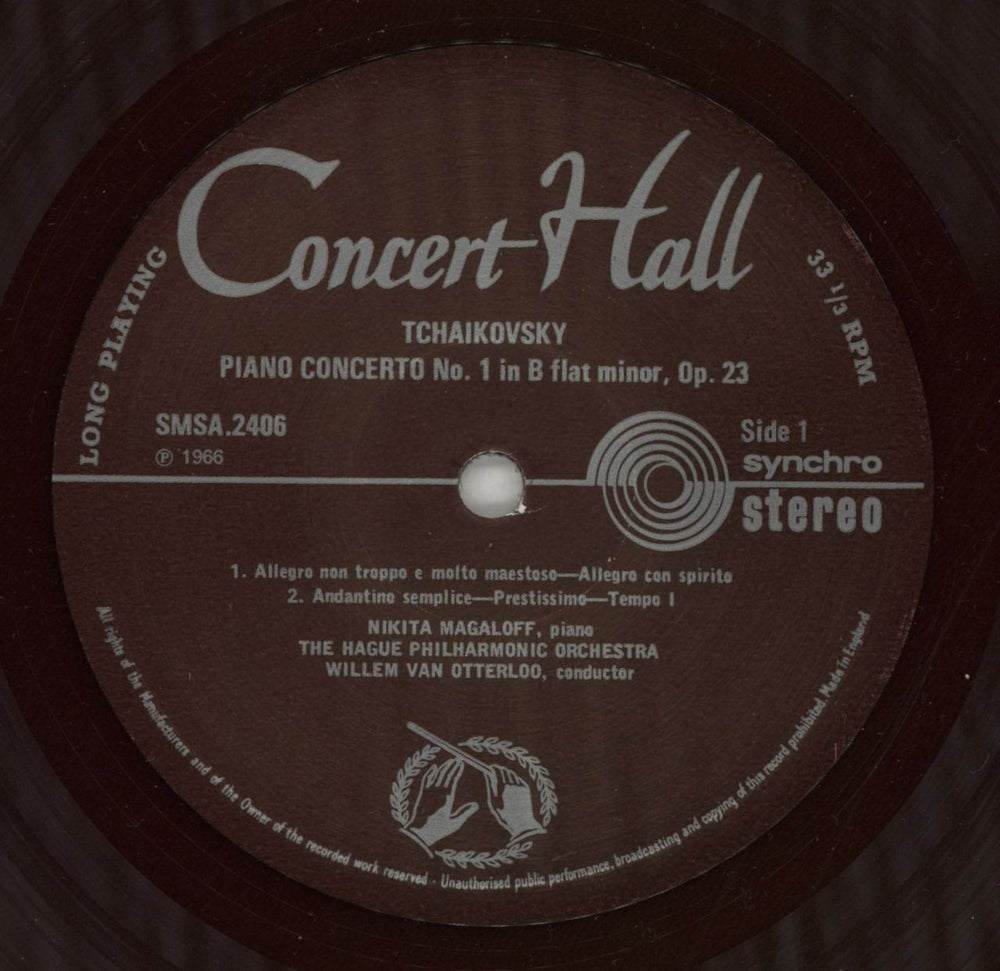 Pyotr Ilyich Tchaikovsky Piano Concerto No.1 in B flat minor, Op.23 UK vinyl LP album (LP record) T3NLPPI863829