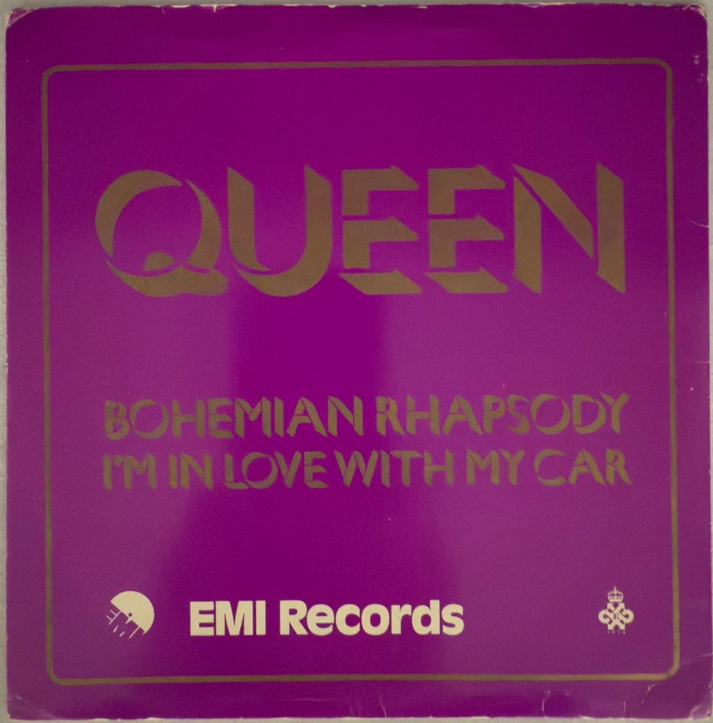 Queen Bohemian Rhapsody - Blue Vinyl # 165 UK 7" vinyl single (7 inch record / 45)