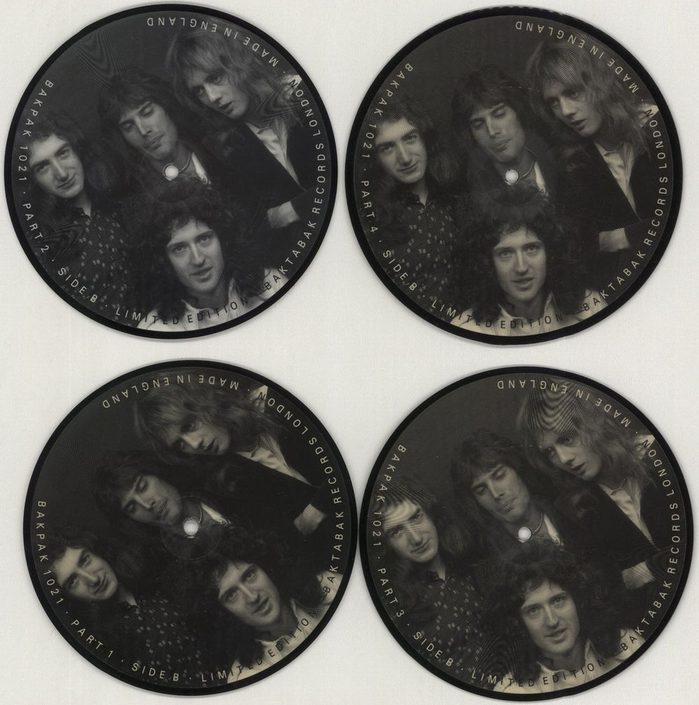 Queen Interview Picture Disc Set UK 7" vinyl picture disc (7 inch picture disc single)