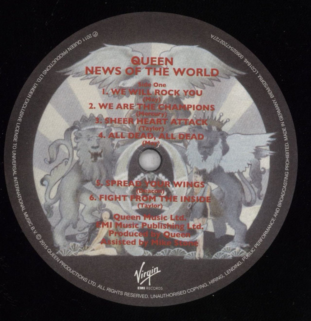 Queen News Of The World - 180gram Vinyl - EX UK vinyl LP album (LP record) QUELPNE836889