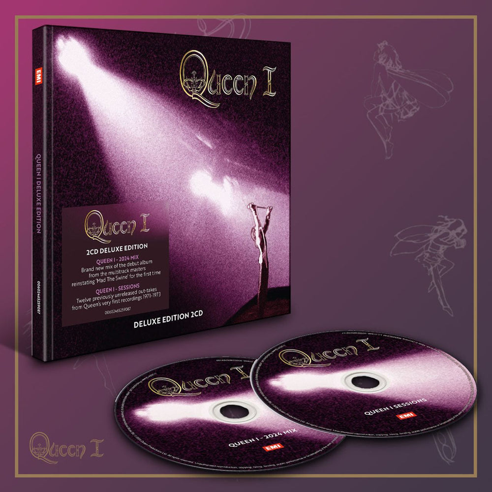 Queen Queen I | Deluxe Edition 2024 Mix + Queen I Sessions - Sealed UK 2 CD album set (Double CD) 602465259087