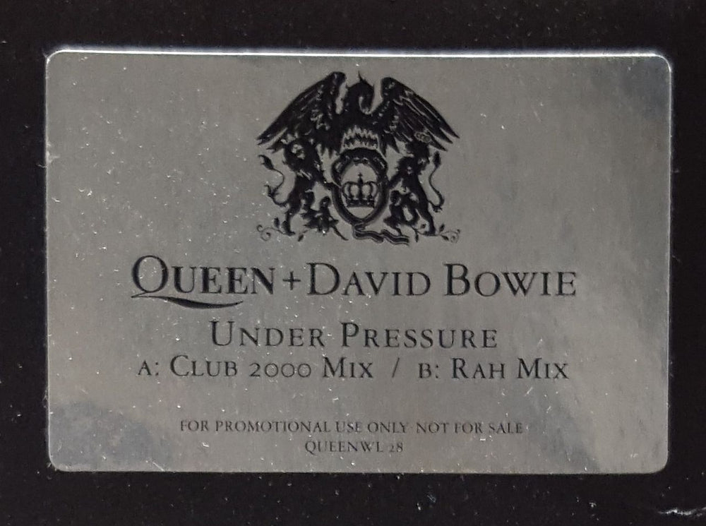 Queen Under Pressure - Club 2000 Mix UK Promo 12" vinyl single (12 inch record / Maxi-single) QUE12UN149099