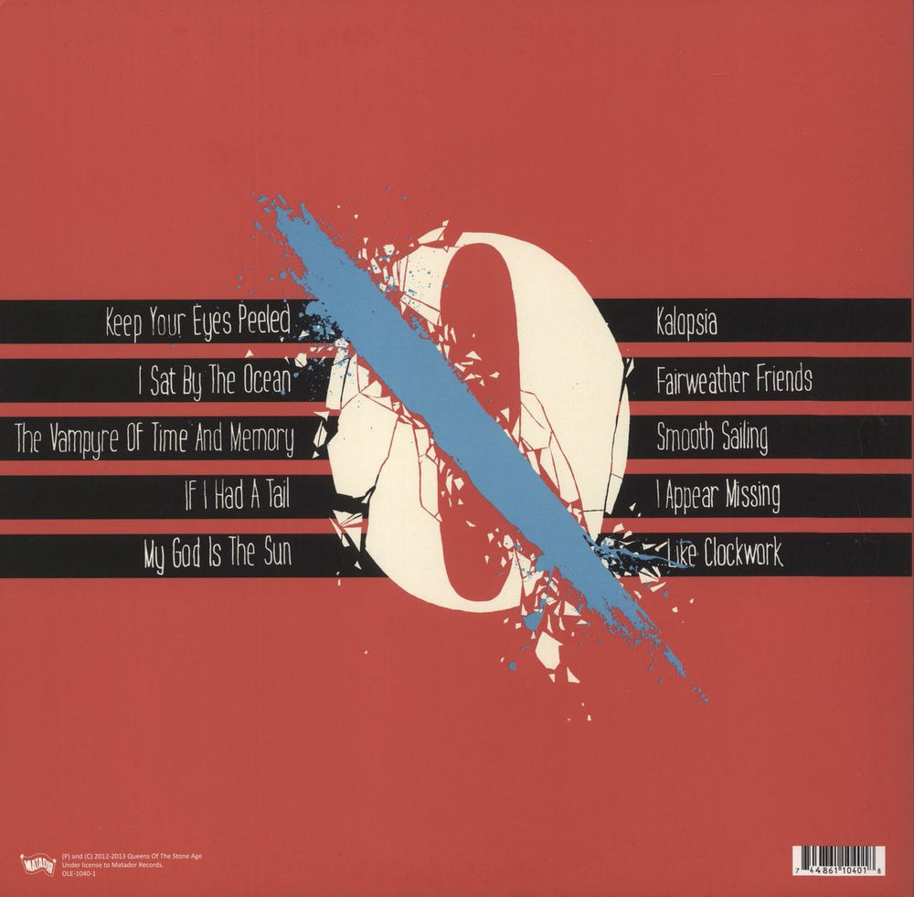 Queens Of The Stone Age ...Like Clockwork + Stickers UK 2-LP vinyl record set (Double LP Album) 744861104018