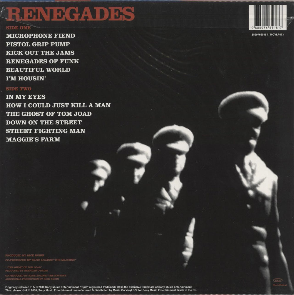 Rage Against The Machine Renegades - 180gm Red Vinyl - Number 005 UK vinyl LP album (LP record) 886976651817