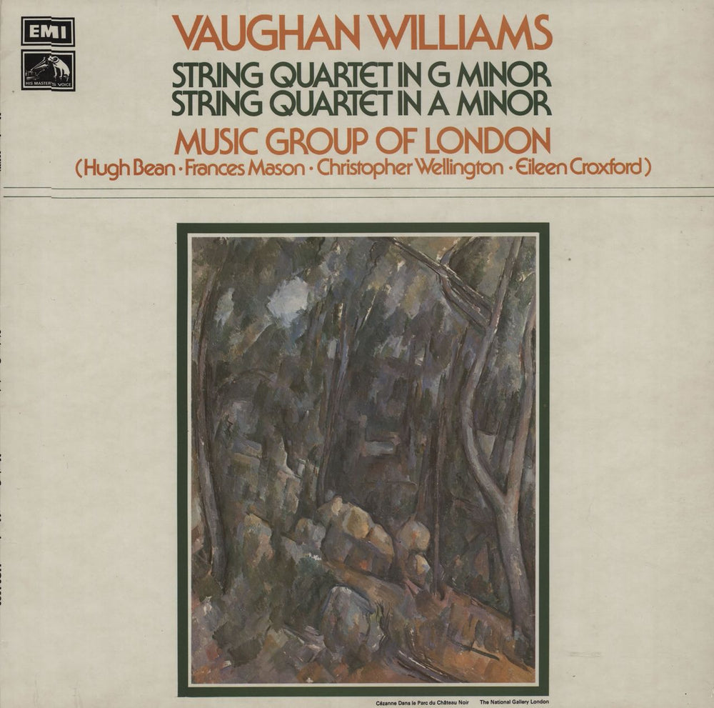 Ralph Vaughan Williams String Quartet In G Minor / String Quartet In A Minor UK vinyl LP album (LP record) HQS1292