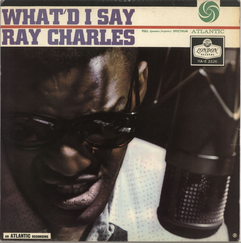 Ray Charles What'd I Say! - Mono UK vinyl LP album (LP record) HA-E2226